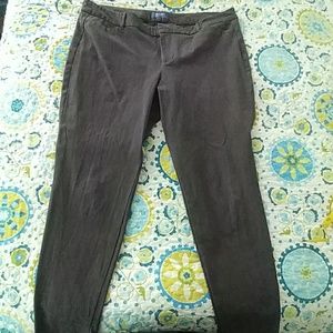 Old Navy Mid Rise heathered pixie pants